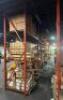 (9) - SECTIONS OF 12' TEAR DROP PALLET RACKING WITH WOOD DECKING - 3