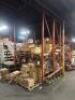 (3) - SECTIONS OF 12' TEAR DROP PALLET RACKING WITH WOOD DECKING - 2