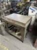 GRANITE SURFACE PLATE WITH ROLLING CART BASE AND WOOD COVER - 7