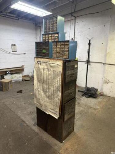 ASSORTED FILE CABINETS WITH METAL CONTENTS