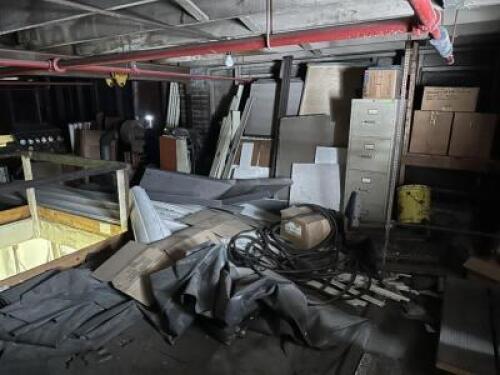 ASSORTED CONTENTS OF SHELVING / CONTENTS OF FULL SECOND LEVEL AREA
