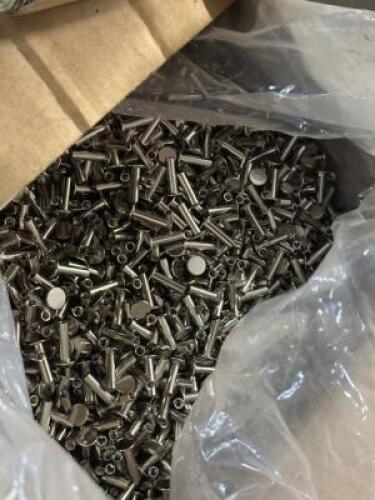 PALLET OF ASSORTED STEEL AND ALUMINUM RIVETS