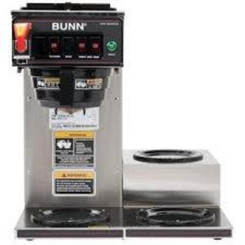 DESCRIPTION: (1) AUTOMATIC COFFEE BREWER BRAND/MODEL: BUNN #12950-0212 SIZE: 3 WARMERS RETAIL$: $871.00 EA QTY: 1