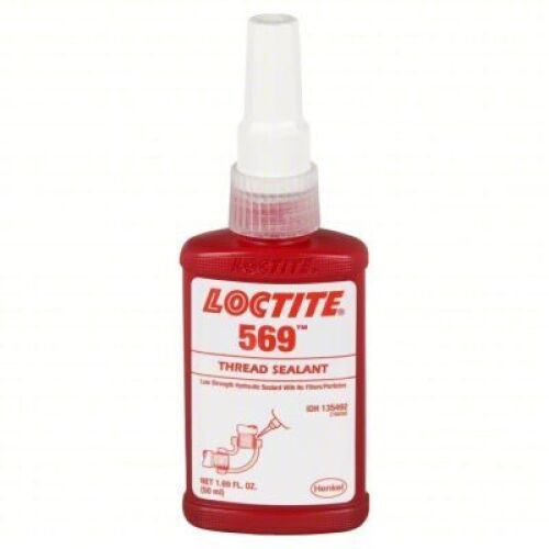 DESCRIPTION: (6) THREAD SEALANT BRAND/MODEL: LOCTITE 569 #4KM18 SIZE: 1.69 FL OZ RETAIL$: $69.00 EA QTY: 6