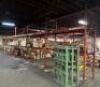 (4) - SECTIONS OF 12' TEAR DROP PALLET RACKING WITH WOOD DECKING - 7