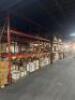 (9) - SECTIONS OF 12' TEAR DROP PALLET RACKING WITH WOOD DECKING - 3