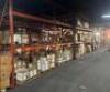 (9) - SECTIONS OF 12' TEAR DROP PALLET RACKING WITH WOOD DECKING - 4