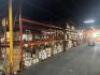 (9) - SECTIONS OF 12' TEAR DROP PALLET RACKING WITH WOOD DECKING - 5