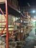 (9) - SECTIONS OF 12' TEAR DROP PALLET RACKING WITH WOOD DECKING - 5