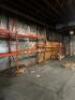 (7) - SECTIONS OF 12' TEAR DROP PALLET RACKING WITH WOOD DECKING - 6
