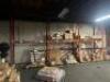 (7) - SECTIONS OF 12' TEAR DROP PALLET RACKING WITH WOOD DECKING - 4