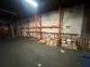 (7) - SECTIONS OF 12' TEAR DROP PALLET RACKING WITH WOOD DECKING - 6