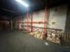 (7) - SECTIONS OF 12' TEAR DROP PALLET RACKING WITH WOOD DECKING - 7