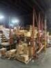 (3) - SECTIONS OF 12' TEAR DROP PALLET RACKING WITH WOOD DECKING - 3