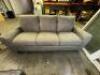 BROWN FABRIC SOFA - 5