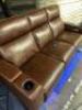 LEATHER SOFA WITH POWER HEADRESTS - 6