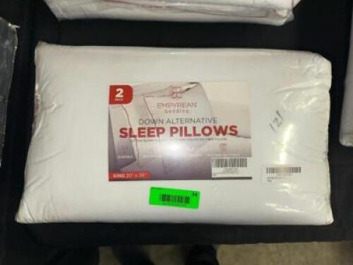TWO PACK KING DOWN ALTERNATIVE SLEEP PILLOWS