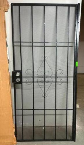 BLACK STEEL SECURITY DOOR