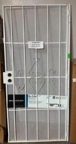 WHITE SECURITY DOOR