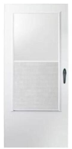 WHITE STORM DOOR
