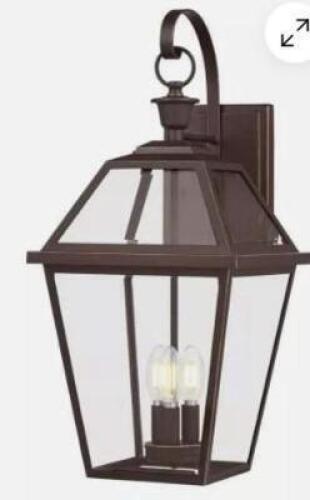24" BRONZE FINISH FRENCH QUARTER LANTERN