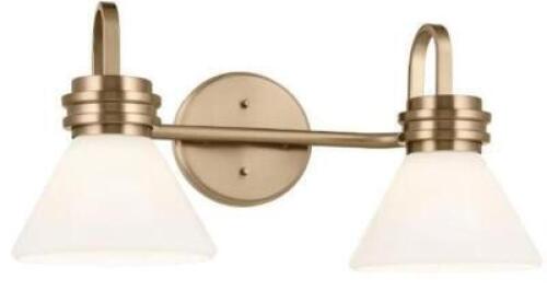 TWO LIGHT VANITY LIGHT