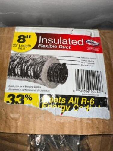 8" INSULATED FLEXIBLE DUCT