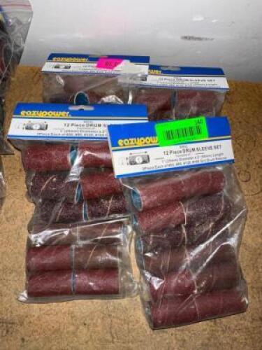 (4)- PACKS OF 12 PIECE DRUM SLEEVE SETS