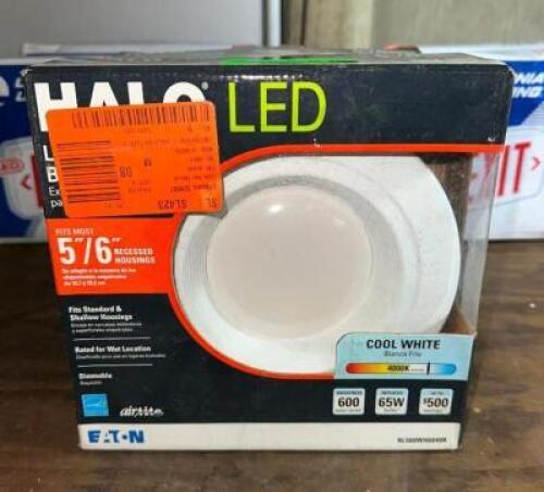(2)- HALO LED BAFFLE TRIM LIGHTS