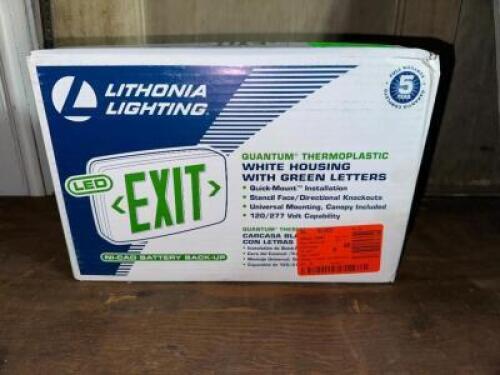 GREEN LED EXIT SIGN
