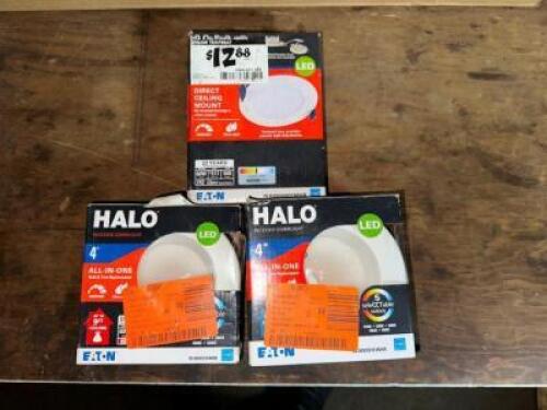 ASSORTED HALO LED RECESSED TRIM LIGHTS
