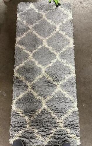 24"X60" GRAY RUNNER RUG