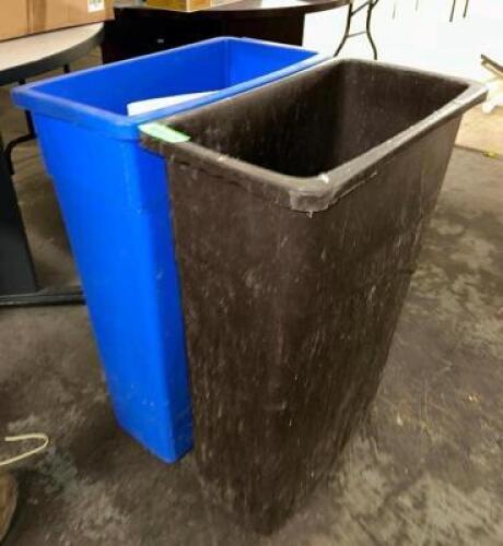 (2)- SLIM WASTE BINS