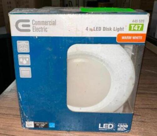 (2)- 4" LED DISK LIGHTS