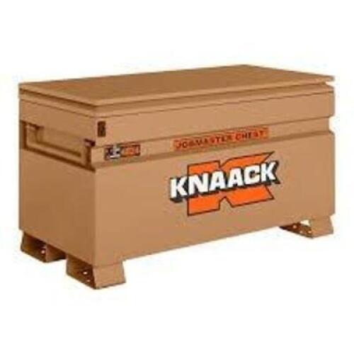 DESCRIPTION: (1) JOBSITE BOX BRAND/MODEL: KNAACK #13R531 INFORMATION: BROWN, PADLOCKABLE SIZE: 48 IN OVERALL WD, 24 IN OVERALL DP, 28 1/4 IN OVERALL H