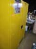 DESCRIPTION: (1) FLAMMABLE SAFETY CABINET BRAND/MODEL: JUSTRITE/894520 INFORMATION: YELLOW/CAPACITY: 45 GAL SIZE: 60.5"H X 39.5"W X 14.6"D RETAIL$: 1, - 2