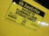 DESCRIPTION: (1) FLAMMABLE SAFETY CABINET BRAND/MODEL: JUSTRITE/894520 INFORMATION: YELLOW/CAPACITY: 45 GAL SIZE: 60.5"H X 39.5"W X 14.6"D RETAIL$: 1, - 3
