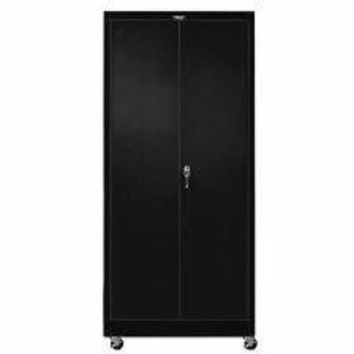 DESCRIPTION: (1) STORAGE CABINET BRAND/MODEL: HALLOWELL INFORMATION: BLACK, STEEL, SWING HANDLE SIZE: 48 IN X 24 IN X 78 IN RETAIL$: $1405.25 EA QTY: