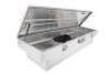DESCRIPTION: (1) TRUCK BED STORAGE BOX, CROSSOVER BRAND/MODEL: DEE ZEE #DZ 8170 INFORMATION: SILVER, DIAMOND TREAD, NEEDS WORK, DOES NOT COME WITH KEY