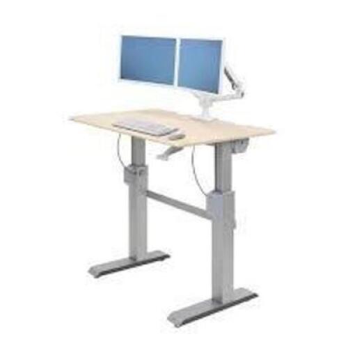 DESCRIPTION: (1) STANDING DESK, DESK ONLY BRAND/MODEL: LUXOR #STAND-ELFD-48DW INFORMATION: WOODEN LOOKING TOP SIZE: 48" RETAIL$: $566.63 EA QTY: 1