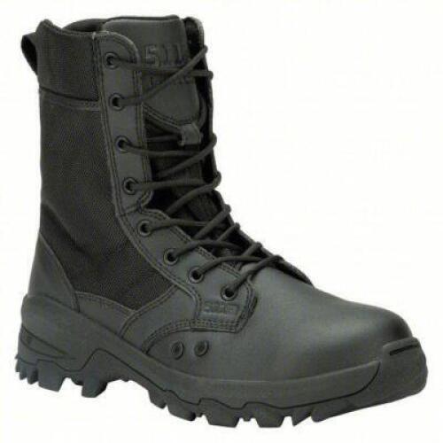 DESCRIPTION: (1) PAIR OF WORK BOOT BRAND/MODEL: 5.11 TACTICAL #53PW43 INFORMATION: BLACK, LACE UP, PLAIN SIZE: 4 MENS, 8" RETAIL$: $103.41 EA QTY: 1