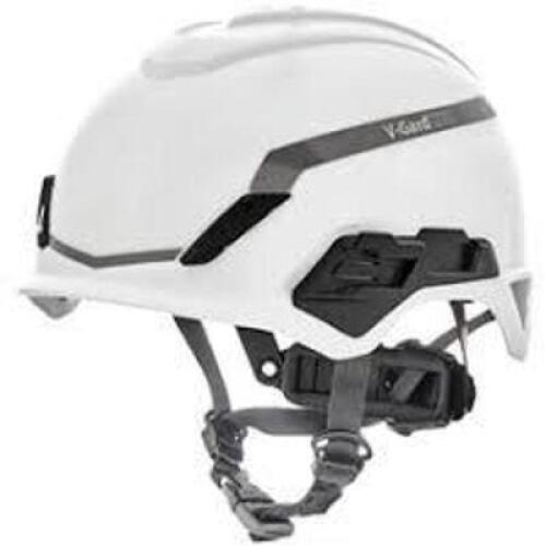 DESCRIPTION: (4) HARD HAT BRAND/MODEL: V-GARD #MSA-10194791 INFORMATION: WHITE RETAIL$: $127.99 EA QTY: 4