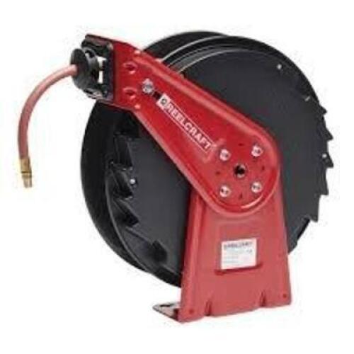 DESCRIPTION: (1) SPRING RETURN HOSE REEL BRAND/MODEL: REELCRAFT #263D58 INFORMATION: 300 PSI MAX, BRASS SIZE: 50' RETAIL$: $341.01 EA QTY: 1