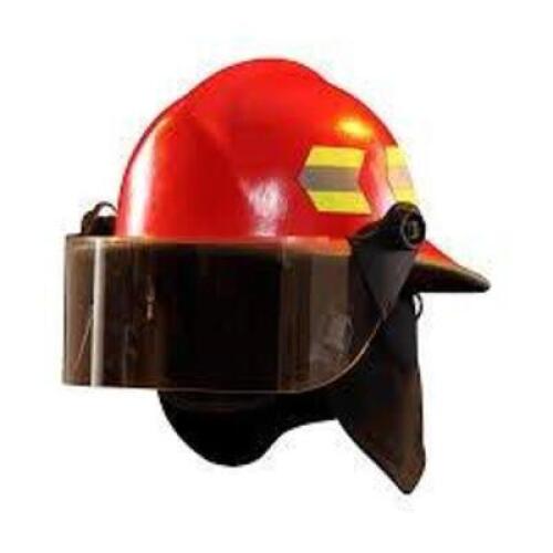 DESCRIPTION: (1) FIRE HELMET BRAND/MODEL: FIRE-DEX #13P350 INFORMATION: RED, FIBERGLASS, MODERN, CHIN STRAP, SUSPENSION SIZE: 6-1/2 TO 9 FITS HAT SIZE