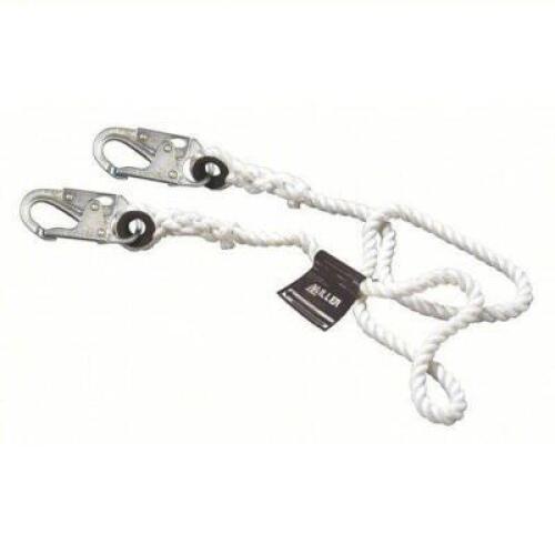 DESCRIPTION: (3) POSITIONING LANYARD BRAND/MODEL: HONEYWELL MILLER #491K20 INFORMATION: STEEL REBAR HOOK, STEEL SNAP HOOK, 310 LB CAPACITY SIZE: 5' RE
