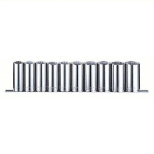 DESCRIPTION: (2) SOCKET SET BRAND/MODEL: WESTWARD #53PN72 INFORMATION: METRIC, CHROME SIZE: 1/2" RETAIL$: $57.76 EA QTY: 2