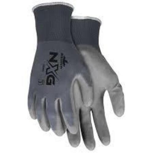 DESCRIPTION: (2) PACKS OF (12) INDUSTRIAL WORK GLOVES BRAND/MODEL: NINJA LITE #N9696L INFORMATION: BLUE, POLYURETHANE COATING SIZE: MEDIUM RETAIL$: $4