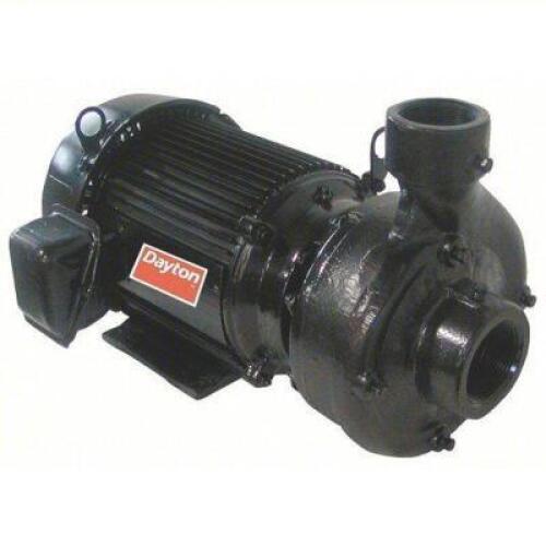 DESCRIPTION: (1) CENTRIFUGAL PUMP BRAND/MODEL: DAYTON #12A075 SIZE: 7 1/2 hp, 208-230/460V AC, 150 ft Max Head, 2 1/2 in , 2 in Intake and Disch RETAI