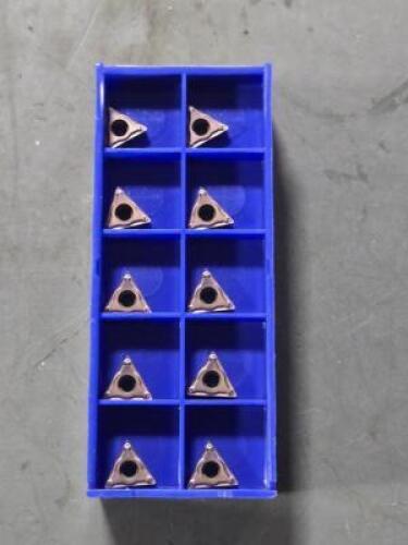 DESCRIPTION: (30) CERMET TURNING INSERTS BRAND/MODEL: SUMITOMO TCMT21.51EFP-T1500A RETAIL$: $247.20 QTY: 30