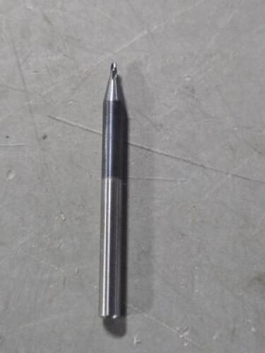 DESCRIPTION: (4) SOLID CARBIDE SQ END MILL BRAND/MODEL: ACCUPRO 62777636 SIZE: 0.0469" DIA 0.0700 LOC RETAIL$: $69.16 QTY: 4